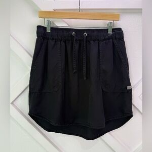 Tentree Kalalua Tencel Mini Skirt Black Size Medium